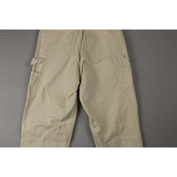 J Galt Denim Women's Beige Carpenter Pants Size Medium Straight Leg Casual Fall - Picture 10 of 15